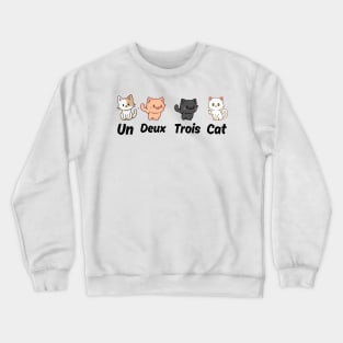 Un Deux Trois Cat shirt, Gifts for Cat Lovers, Cat tee shirt, Cat Tee, Cat shirts, Cat t shirt, dad cat shirt, cat mom shirt, Undex Cat 2 Crewneck Sweatshirt